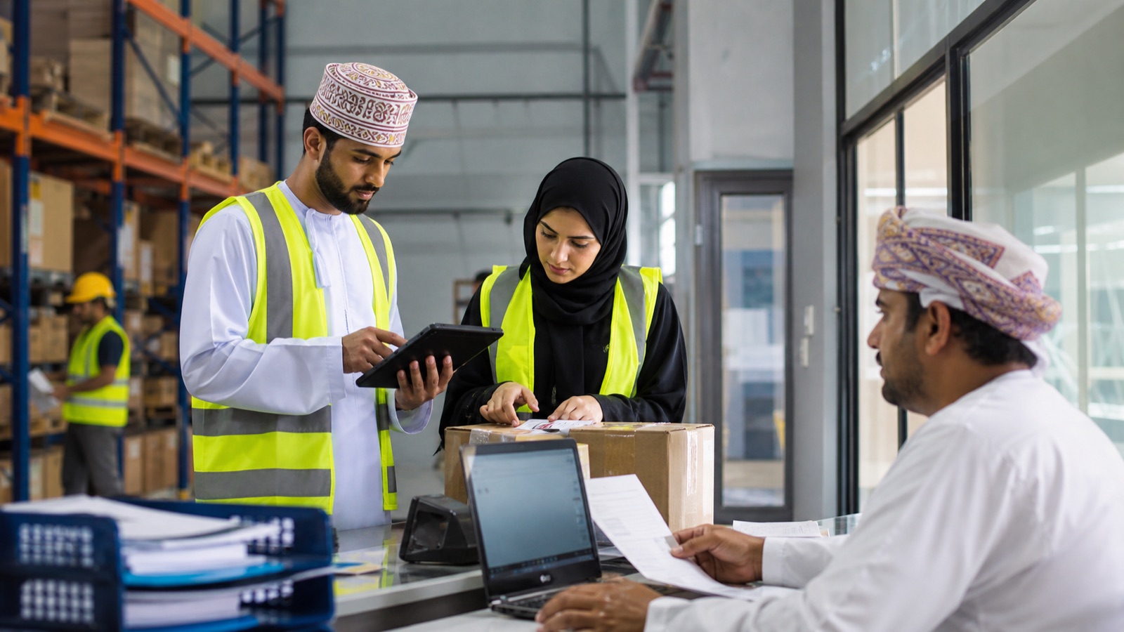 Warehouse team validating a multi-location Odoo inventory workflow